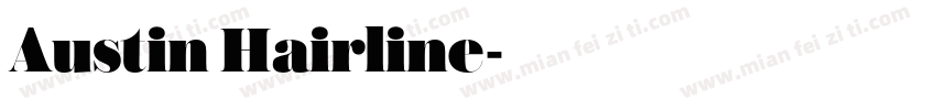 Austin Hairline字体转换